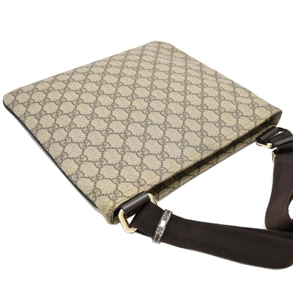 GUCCI Brown Coated Canvas Shoulder Bag - Picture 4 of 9